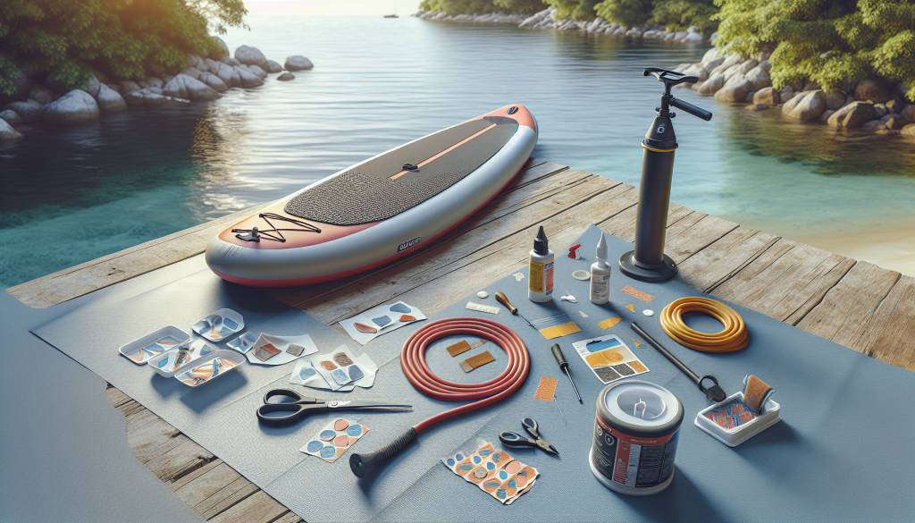 réparation paddle gonflable : astuces et techniques