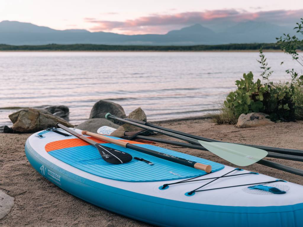 Comparatif des pagaies pour paddle gonflable : matériaux, poids et performance